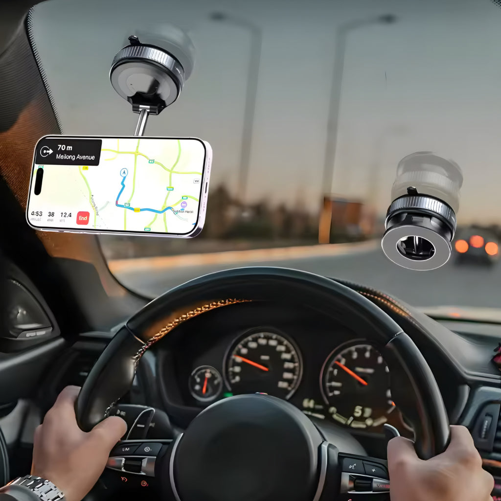 Vacuum Magnet Phone Bracket – Magnetic Car Mount