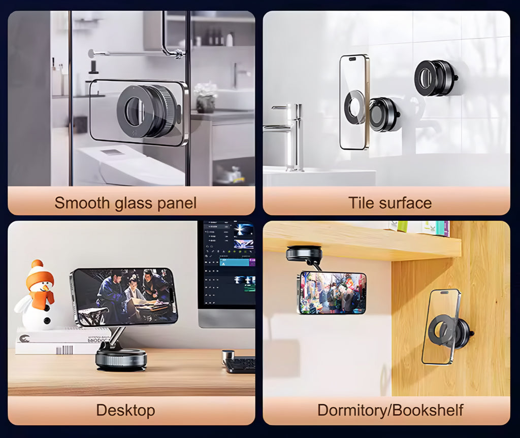 Vacuum Magnet Phone Bracket – Magnetic Car Mount