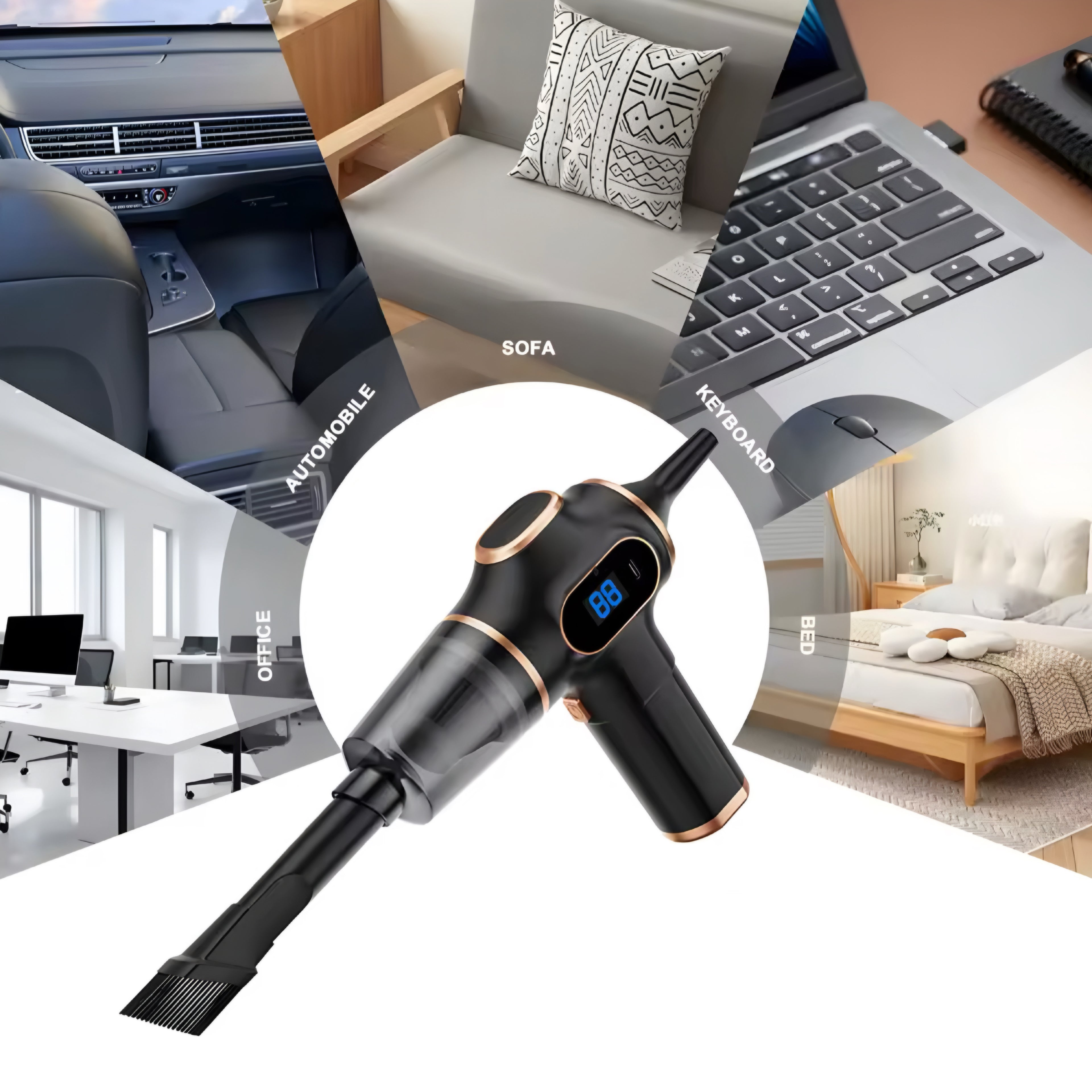 ABS Wireless Car & Home Vacuum Cleaner