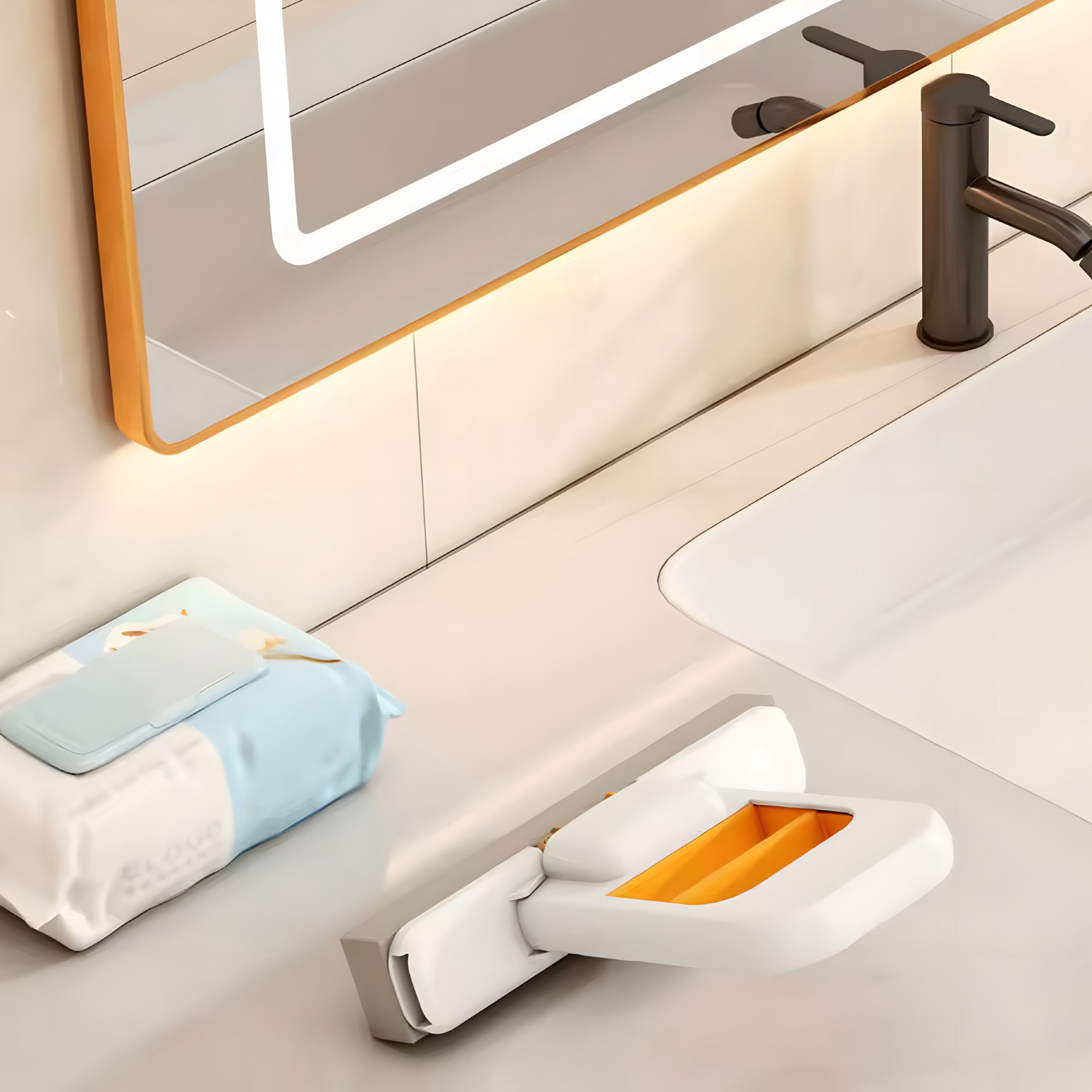 Mini Mop Self-Squeeze – Portable Sponge Cleaning Mop