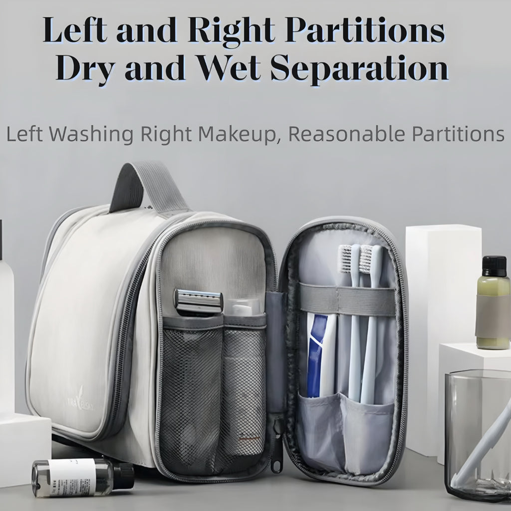 Waterproof Women’s Makeup Bag – Foldable Hanging Organizer