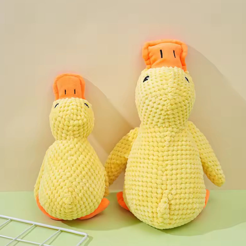 Plush Companion Sleeping Duck Dog Toy