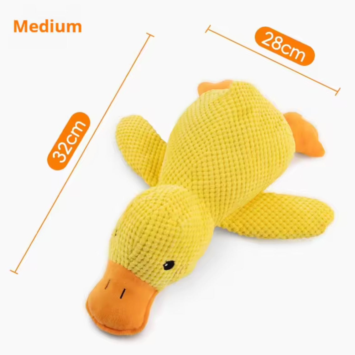 Plush Companion Sleeping Duck Dog Toy