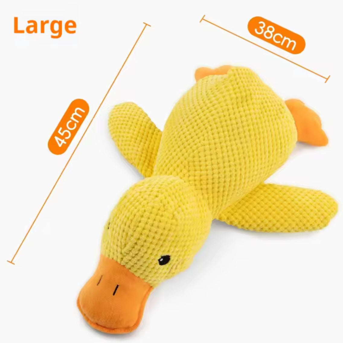 Plush Companion Sleeping Duck Dog Toy