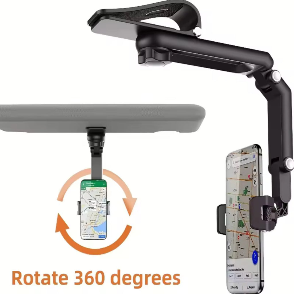 Multi-Functional Car Phone Holder – Sun Visor Mount