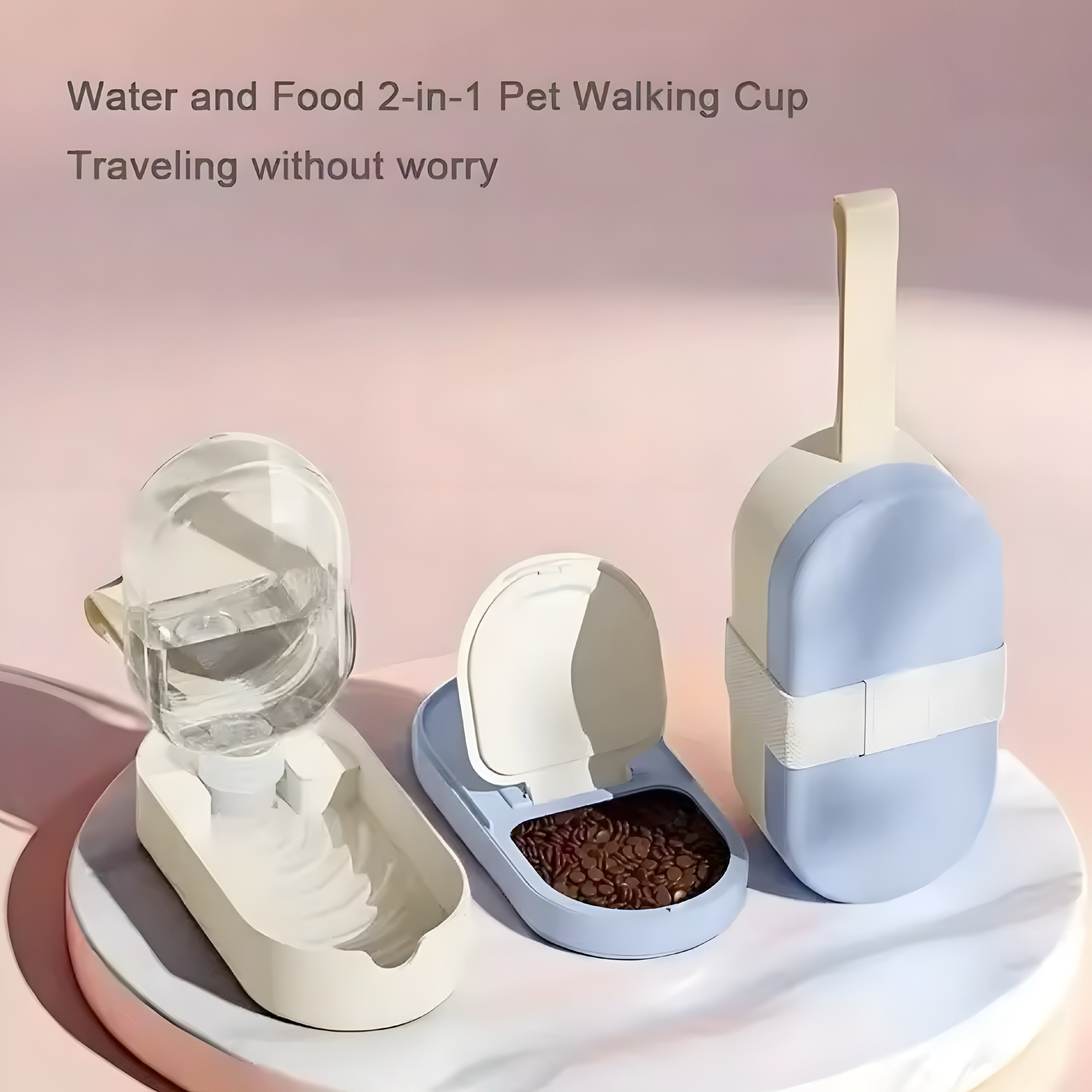 Portable Pet Food and Water Bottle