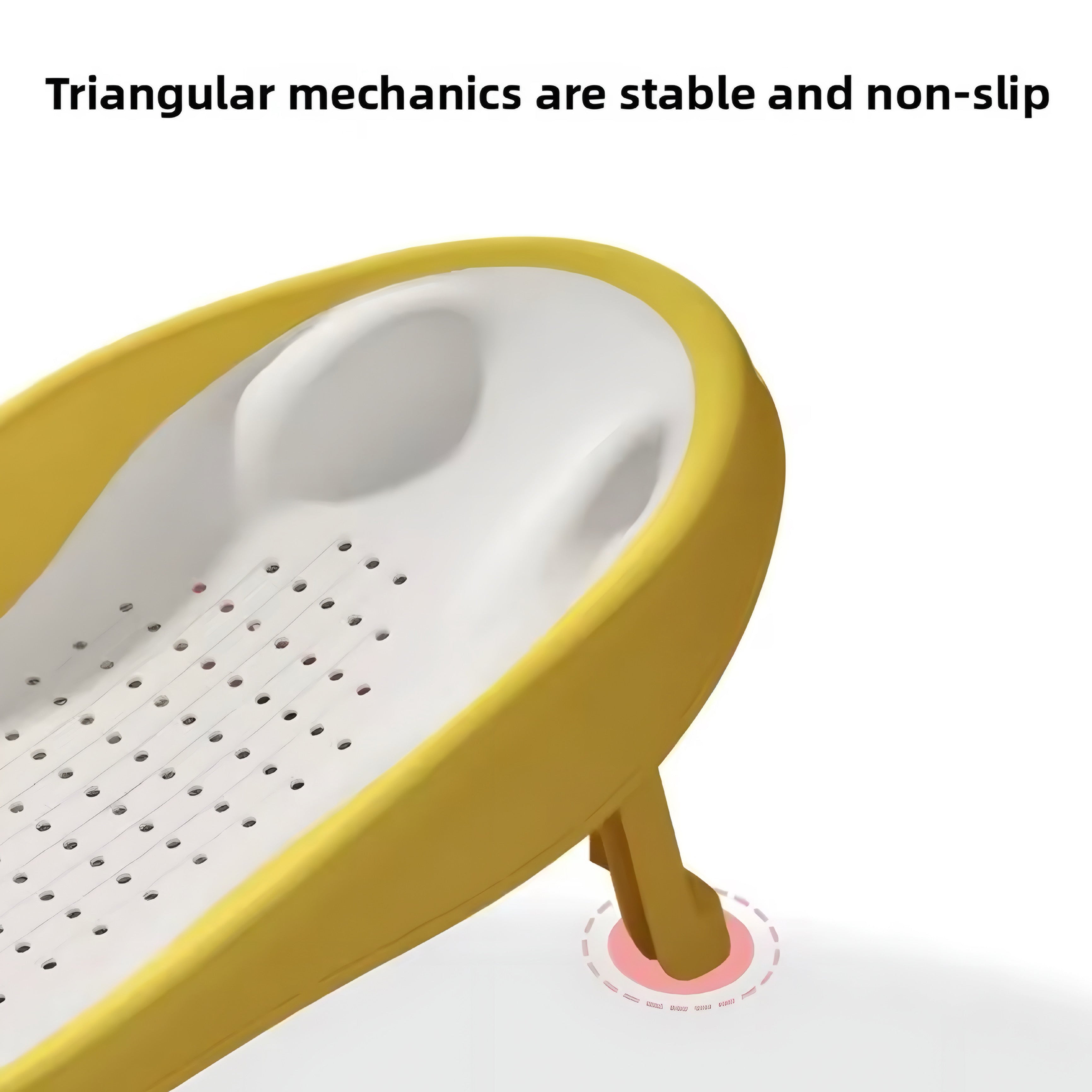 Foldable Baby Bath Seat with Ergonomic Backrest