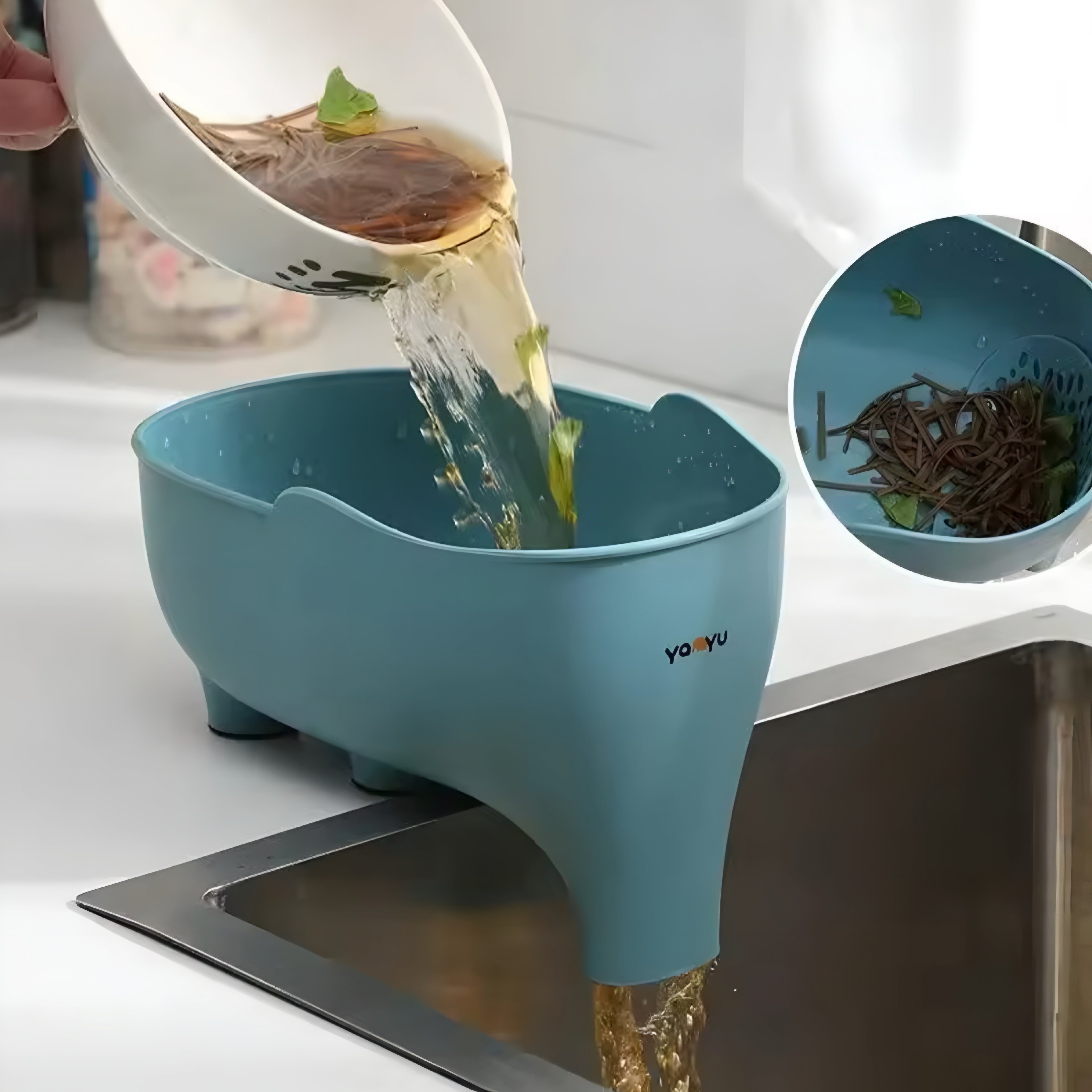 Elephant Drain Basket – Playful Multi-Functional Kitchen Colander