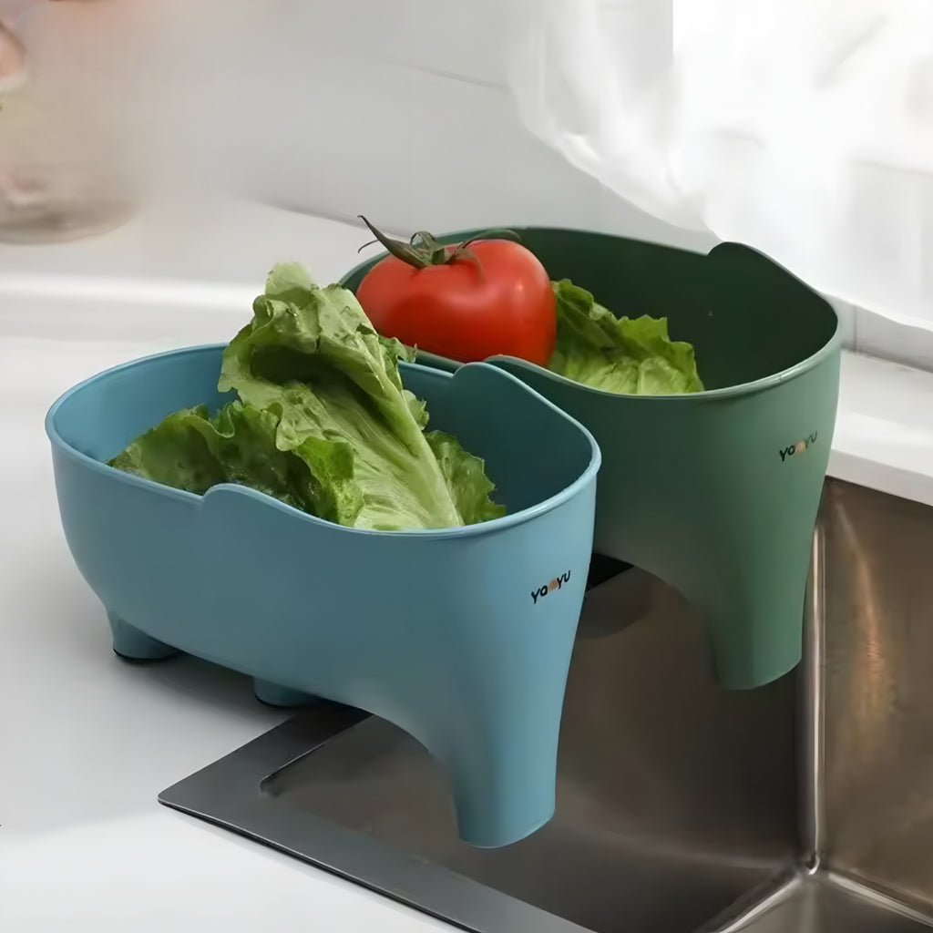 Elephant Drain Basket – Playful Multi-Functional Kitchen Colander