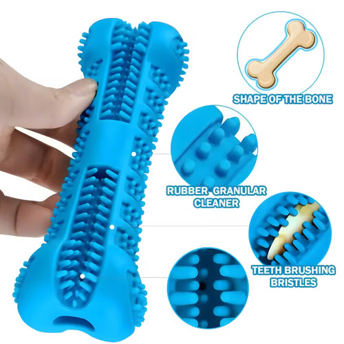 360° Soft Rubber Dog Toothbrush & Chew Toy